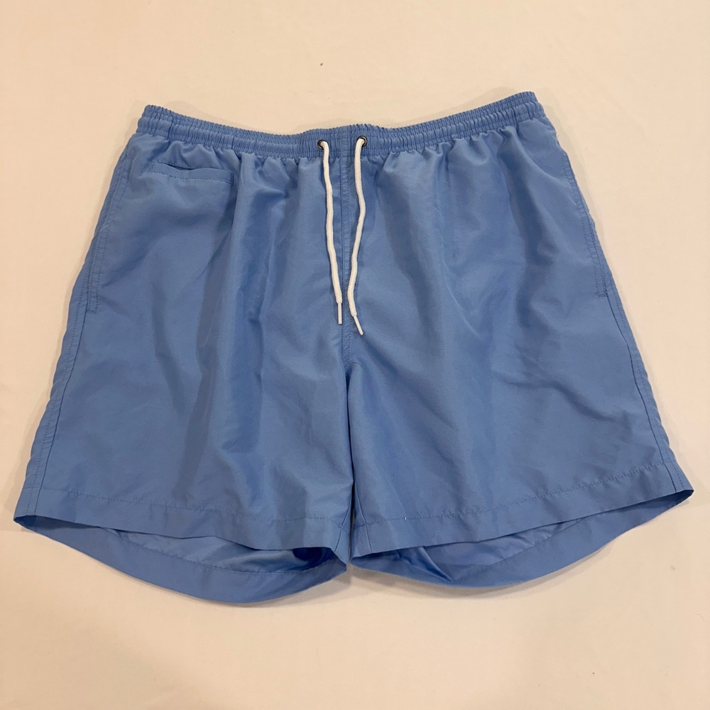 Trunks Surf & Swim Co. Mesh Lined‎ Swim Trunks Mens Large Blue 6" Inseam Coastal